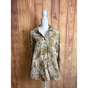 Antropologie Pilcro The Field Chore Jacket with Pocket Button-Up Women's Size M